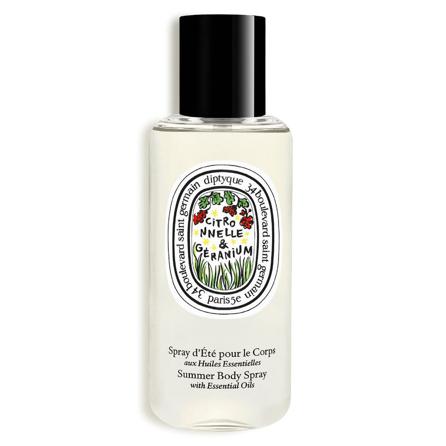 Lemongrass & Geranium Summer body spray with essential oils