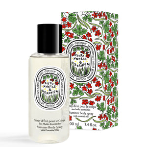 Lemongrass & Geranium Summer body spray with essential oils